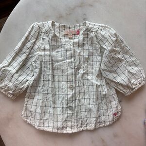 Pink Chicken Button Down Top